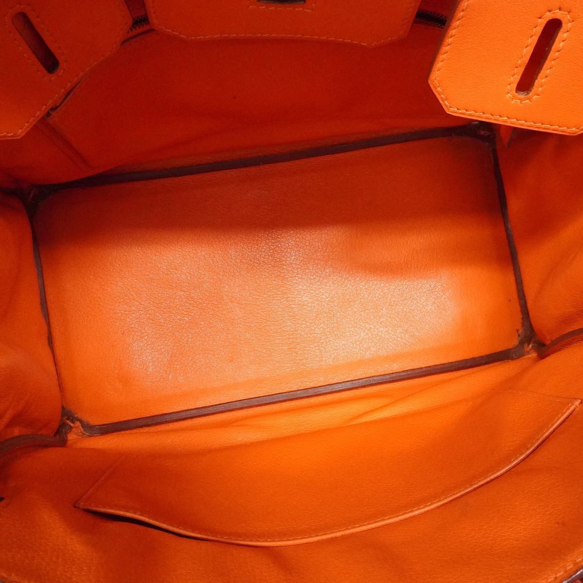 Hermes Handbag Birkin 30 Vogalibar Orange Gold — view 4
