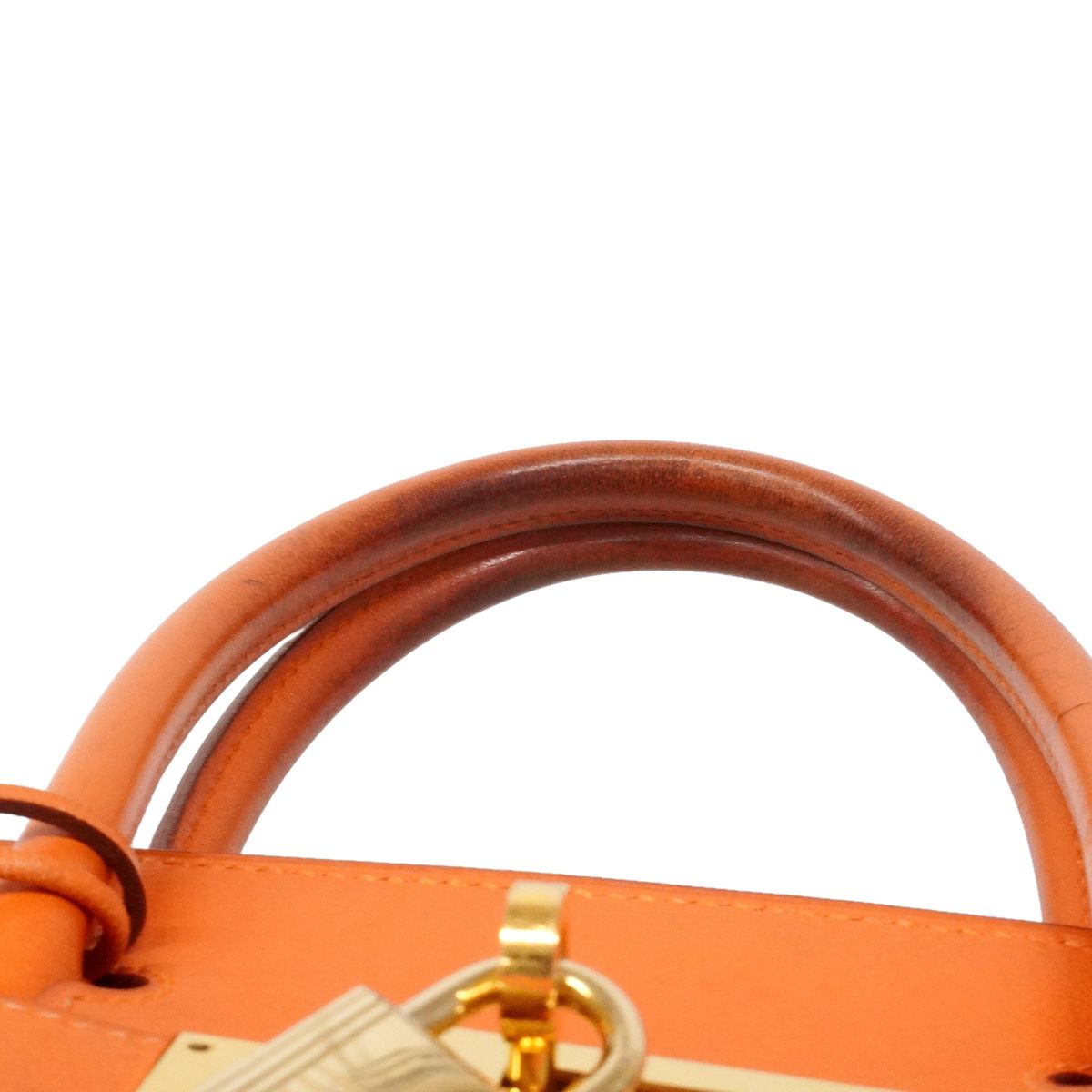 Hermes Handbag Birkin 30 Vogalibar Orange Gold — view 7