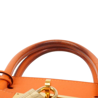 Hermes Handbag Birkin 30 Vogalibar Orange Gold — view 7