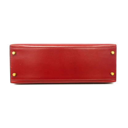 Hermes Handbag Kelly 32 Box Calf Rouge Ash Gold 2-Way Bag — view 3