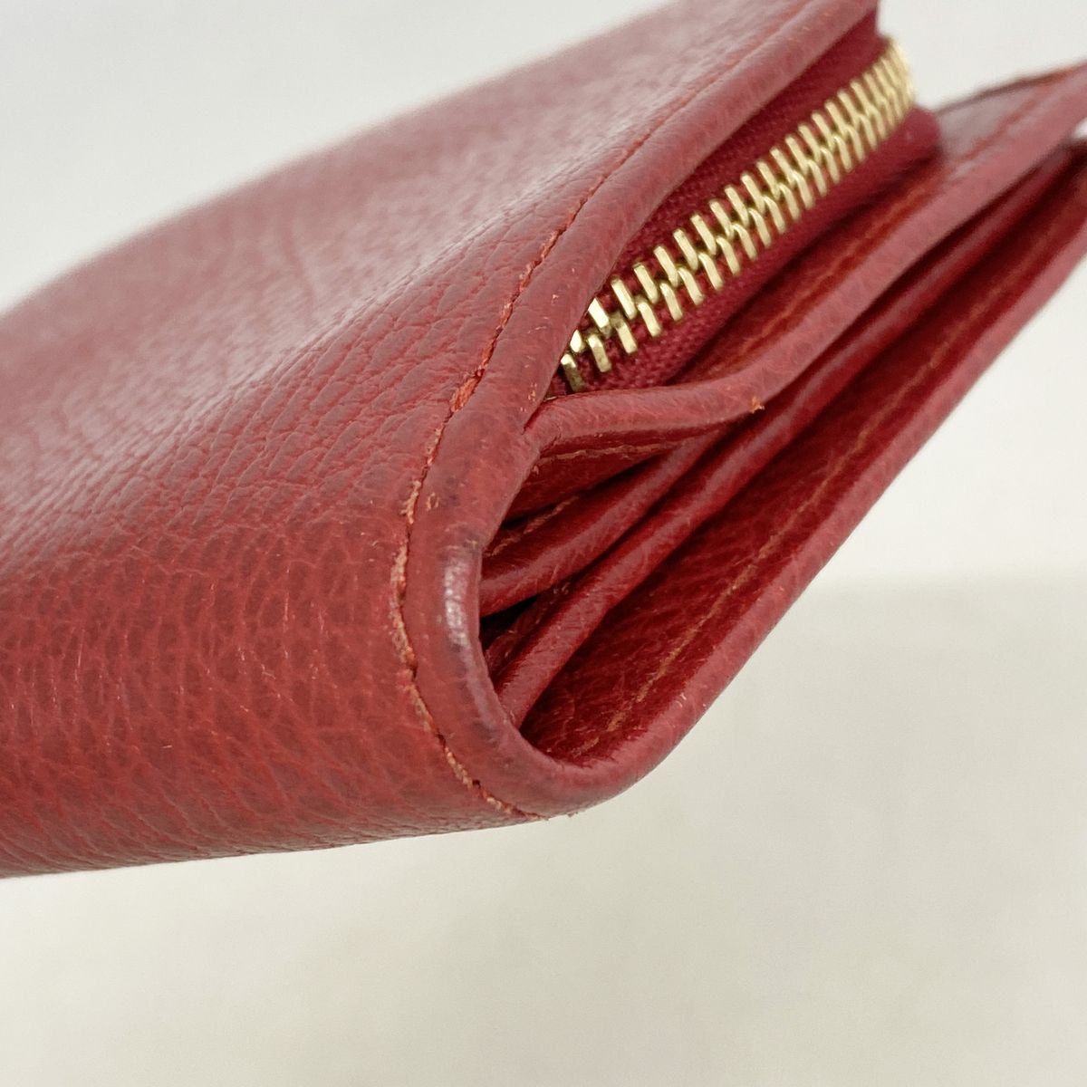 Gucci Wallet GG Marmont Leather Red Gold — view 5