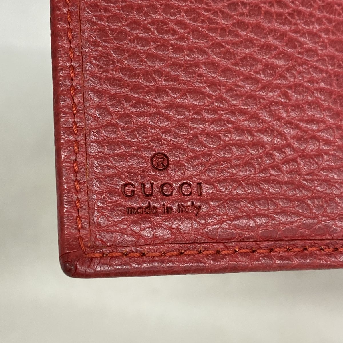 Gucci Wallet GG Marmont Leather Red Gold — view 4