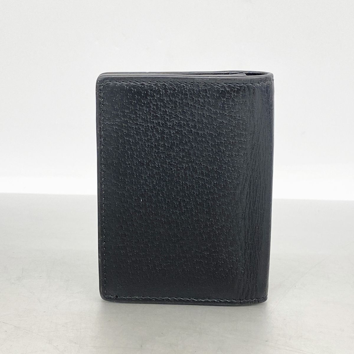 Gucci Card Case GG Marmont Leather Black Gold — view 8