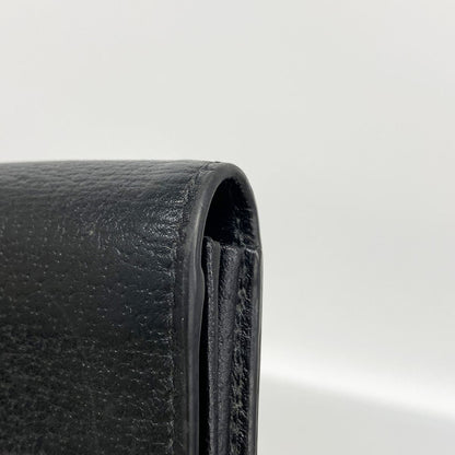 Gucci Card Case GG Marmont Leather Black Gold — view 6