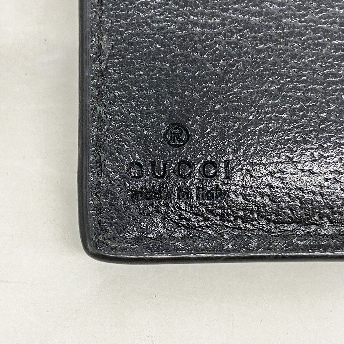 Gucci Card Case GG Marmont Leather Black Gold — view 4