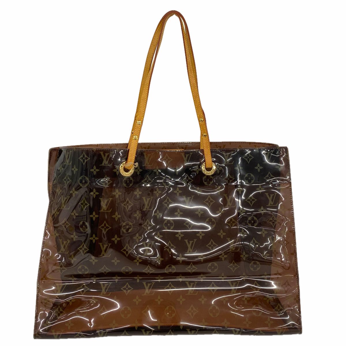 Louis Vuitton Tote Bag Monogram Vinyl Cabas Cruise Brown