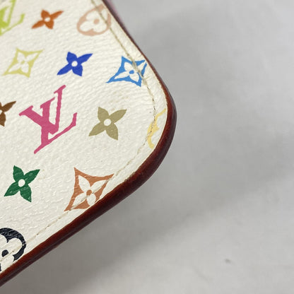 Louis Vuitton Coin Purse Monogram Multicolor Pochette Cles Blanc Rich — view 6