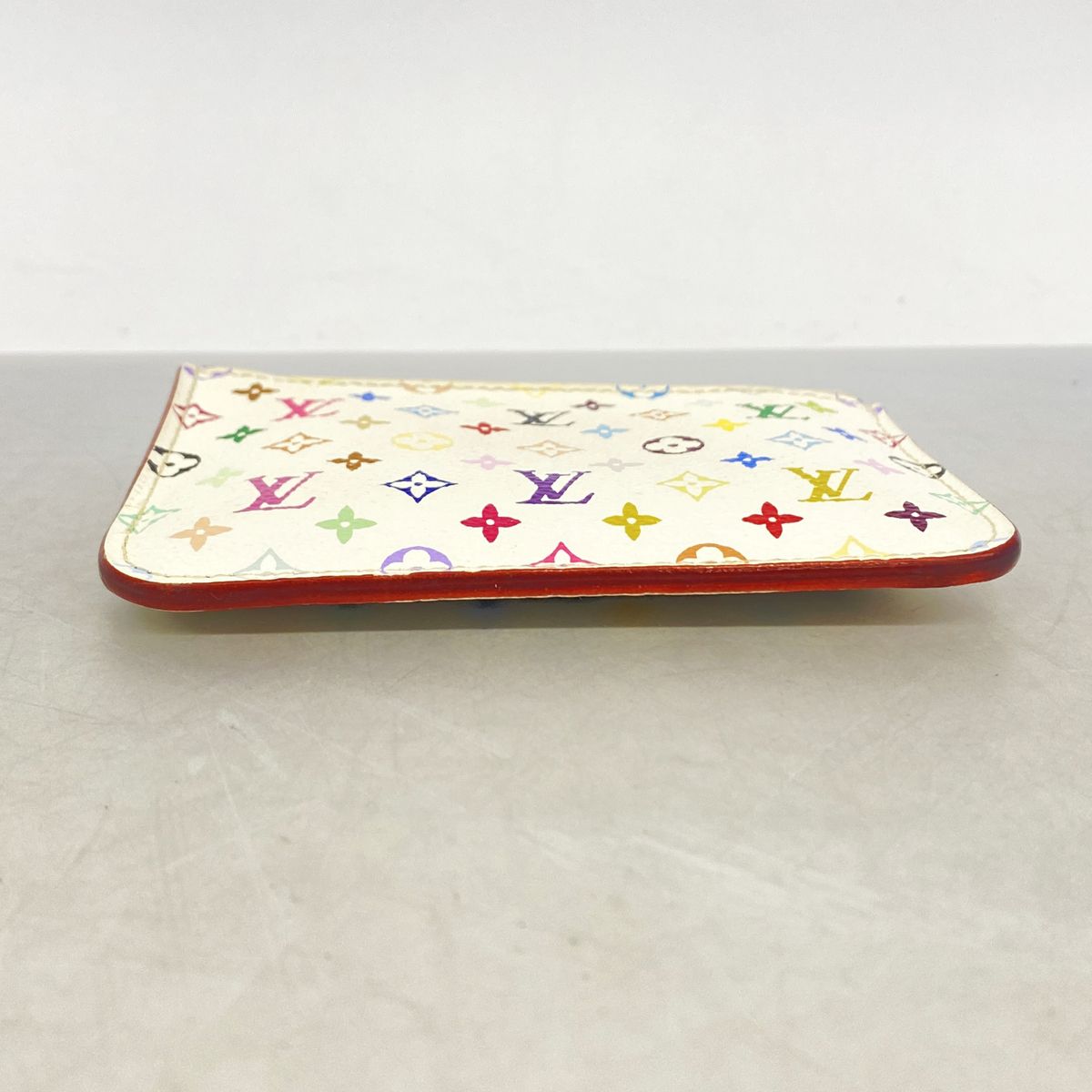 Louis Vuitton Coin Purse Monogram Multicolor Pochette Cles Blanc Rich — view 2