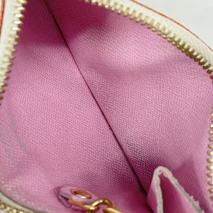 Louis Vuitton Coin Purse Monogram Multicolor Pochette Cles Blanc Rich — view 3