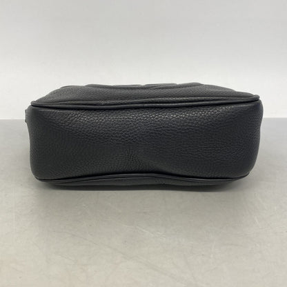 Gucci Shoulder Bag Soho Leather Black Champagne Gold — view 3