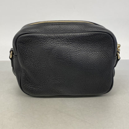 Gucci Shoulder Bag Soho Leather Black Champagne Gold — view 8