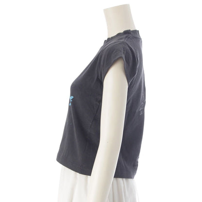 Balenciaga Britney Spears Cotton Print Short Sleeve T-Shirt Black Blue — view 3
