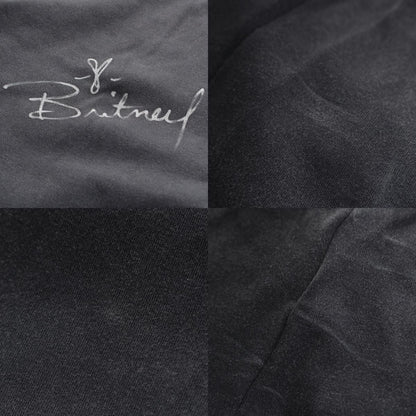 Balenciaga Britney Spears Cotton Print Short Sleeve T-Shirt Black Blue — view 8