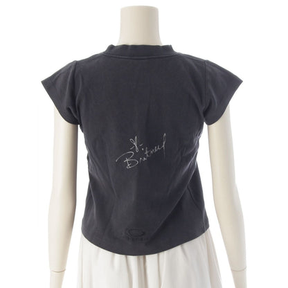 Balenciaga Britney Spears Cotton Print Short Sleeve T-Shirt Black Blue — view 4