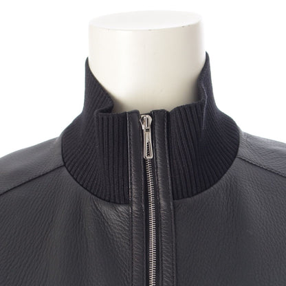 Hermes Deerskin Sellier Buttons Jacket Black 34 — view 5