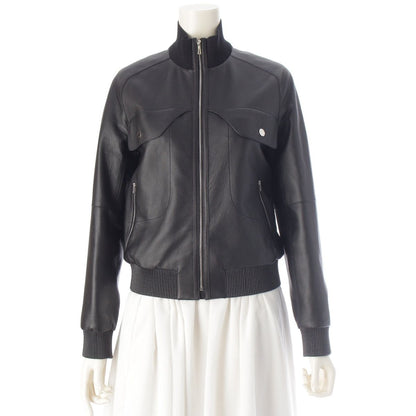 Hermes Deerskin Sellier Buttons Jacket Black 34
