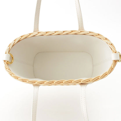Louis Vuitton Neverfull BB Wicker 2-Way Tote Bag Natural White — view 7