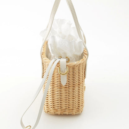 Louis Vuitton Neverfull BB Wicker 2-Way Tote Bag Natural White — view 5
