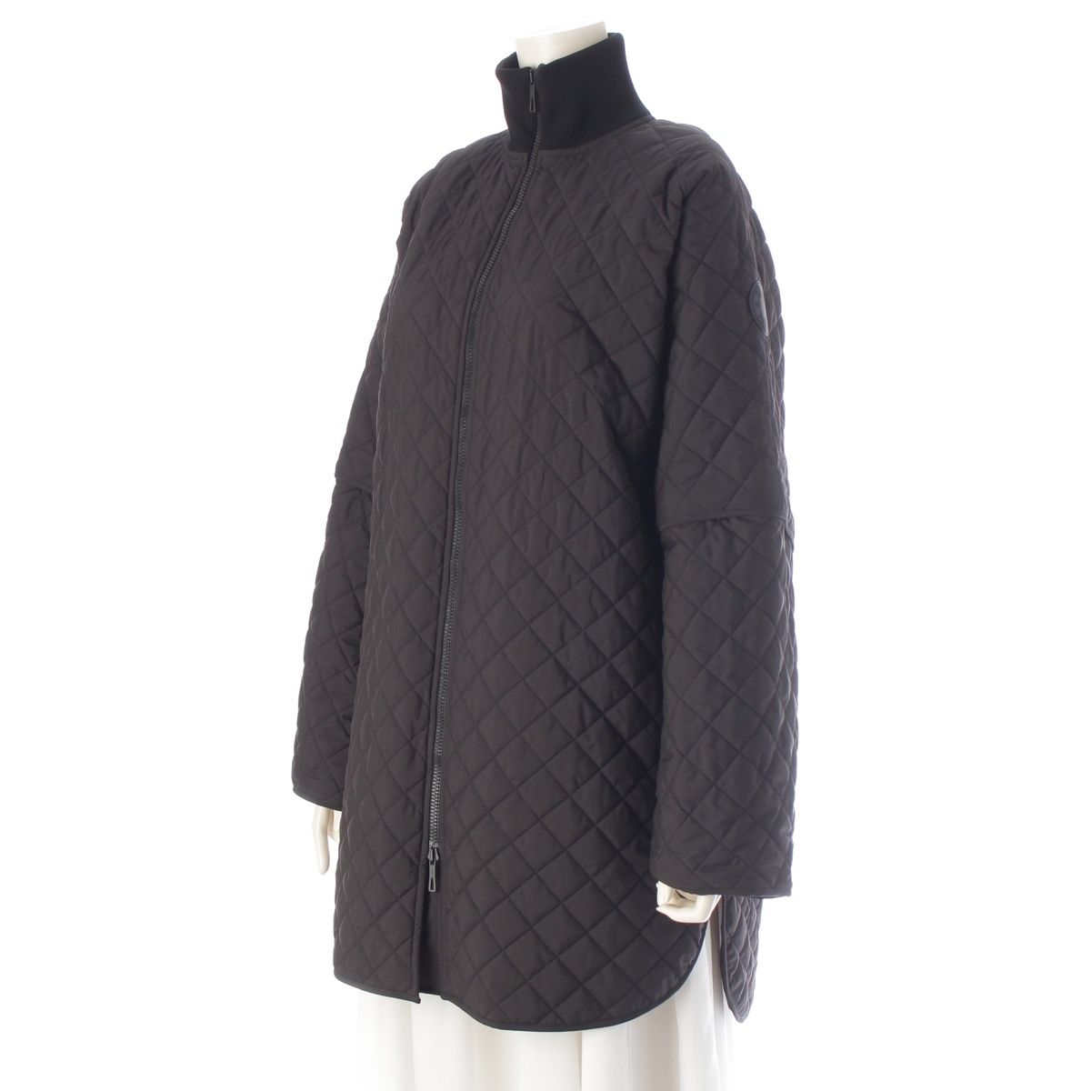 Hermes Modular Belt Quilted 2-Way Poncho Jacket 6 Black 38 — view 2