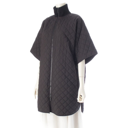 Hermes Modular Belt Quilted 2-Way Poncho Jacket 6 Black 38 — view 5