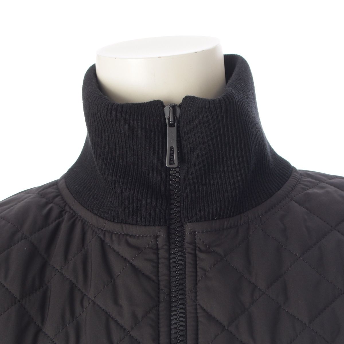 Hermes Modular Belt Quilted 2-Way Poncho Jacket 6 Black 38 — view 7