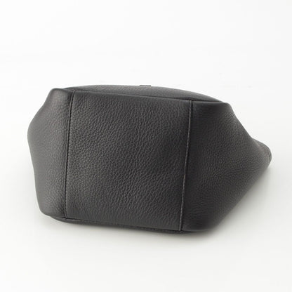 Saint Laurent Le 5 A 7 Bea Baby Bear Gray Leather 2-Way Handbag Black — view 5