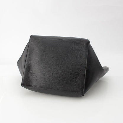 Celine Big Medium Leather Tote Bag Black — view 5
