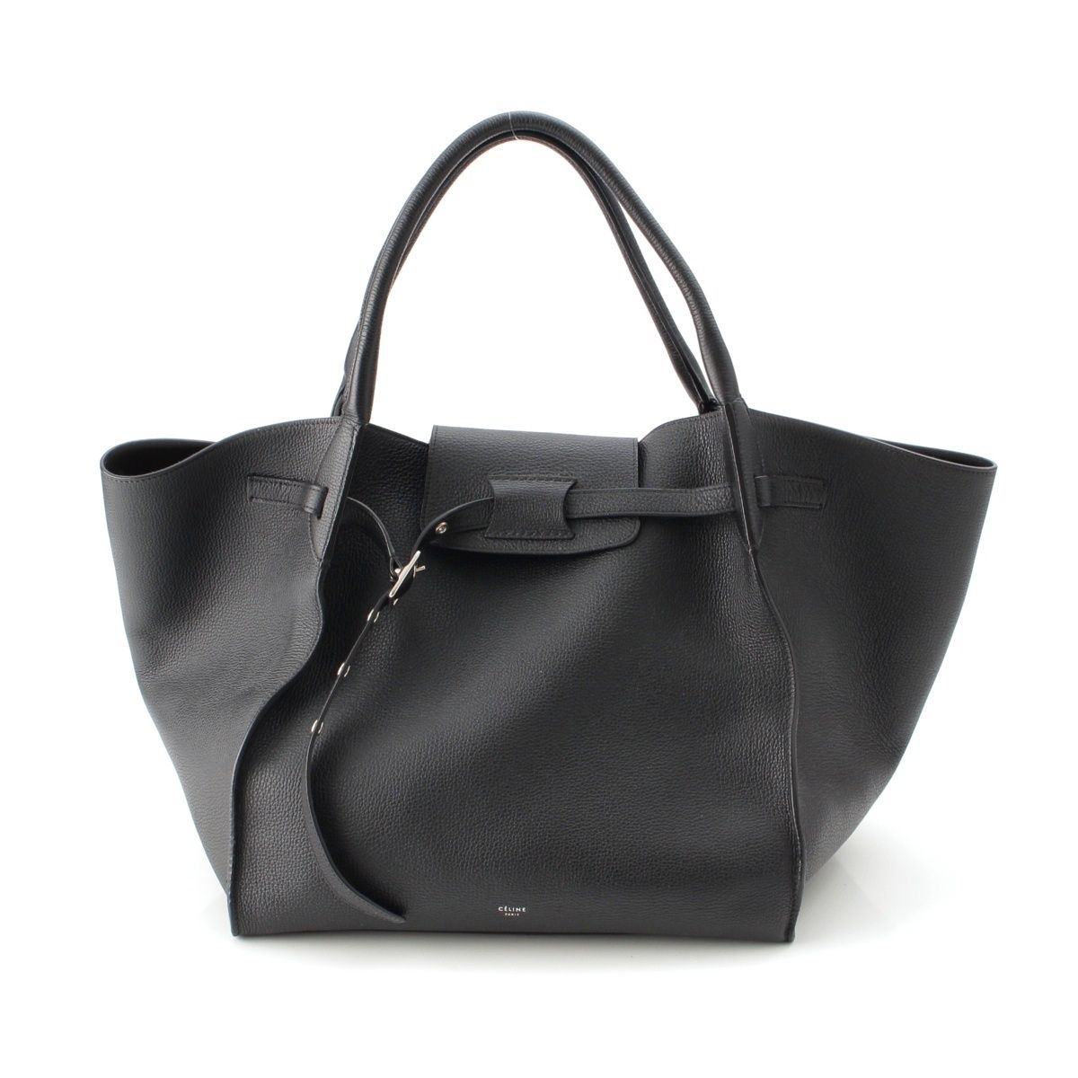 Celine Big Medium Leather Tote Bag Black