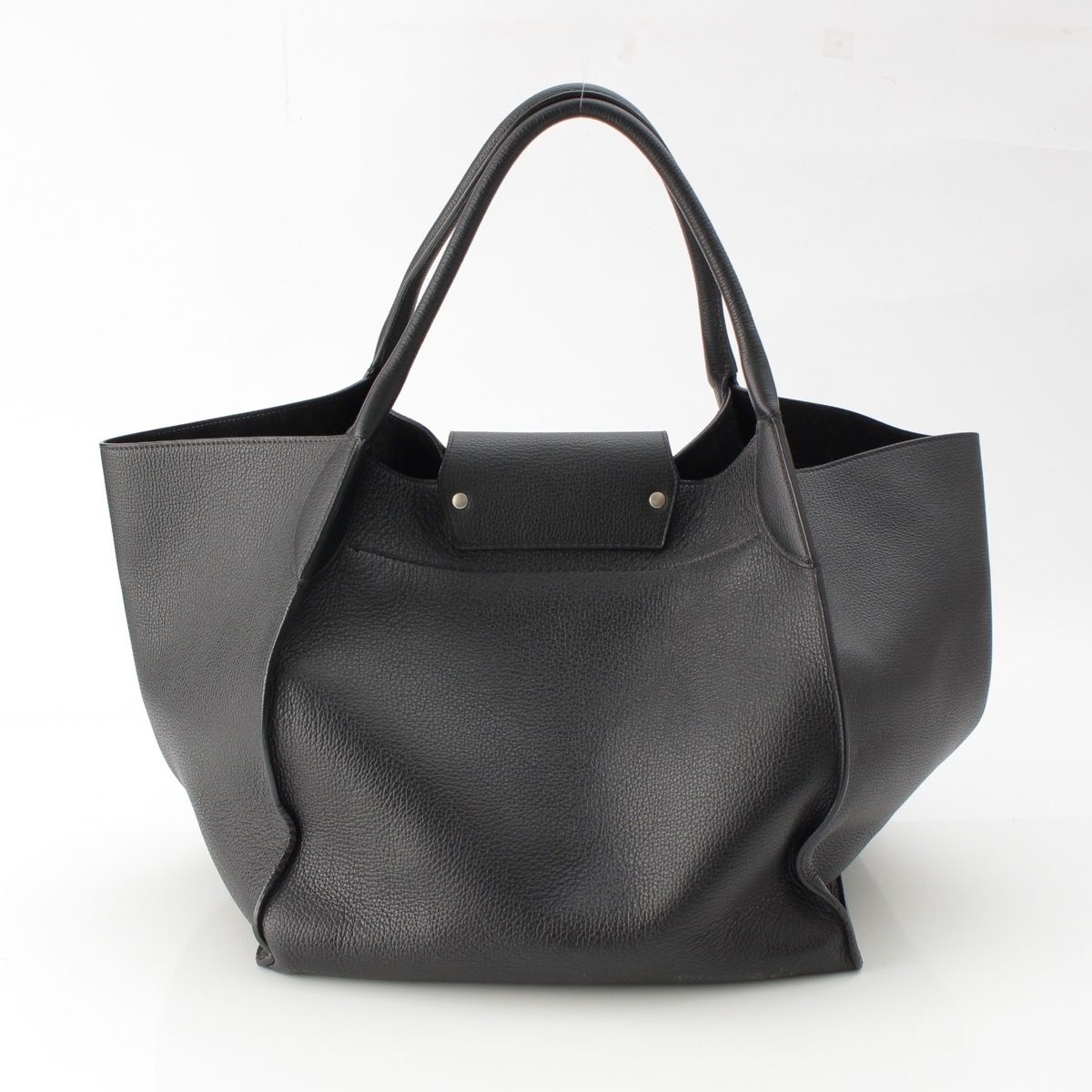 Celine Big Medium Leather Tote Bag Black — view 4