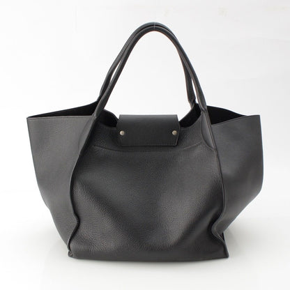 Celine Big Medium Leather Tote Bag Black — view 4