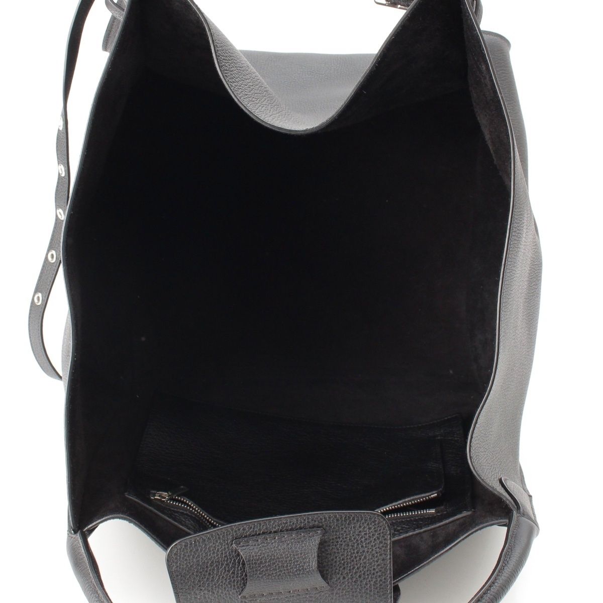 Celine Big Medium Leather Tote Bag Black — view 6