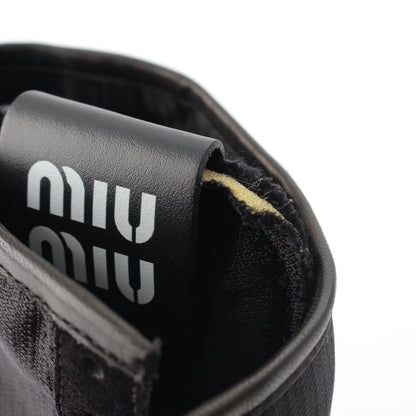 Miu Miu Gymnasium Technical Fabric Zip Up Boots Sneakers Black — view 7