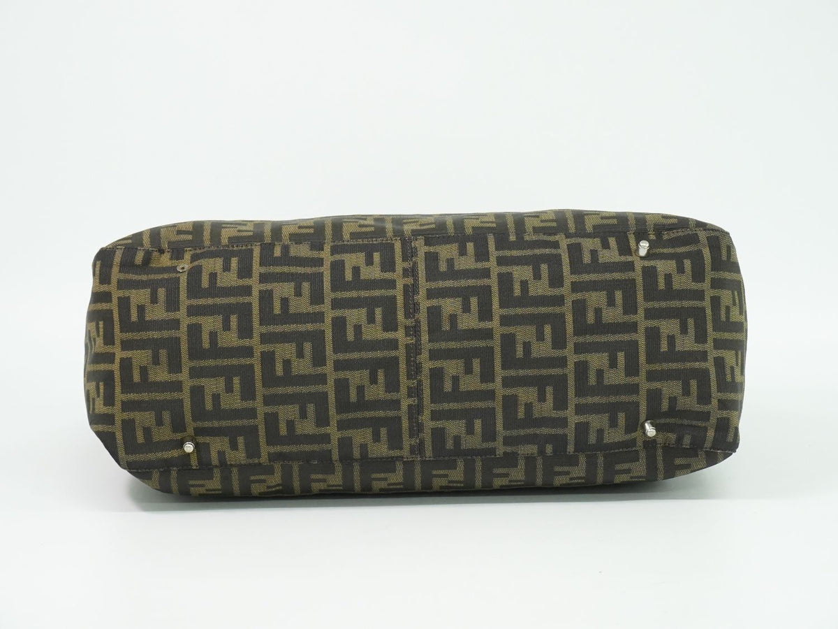 Fendi Zucca Tote Bag Canvas Brown — view 3
