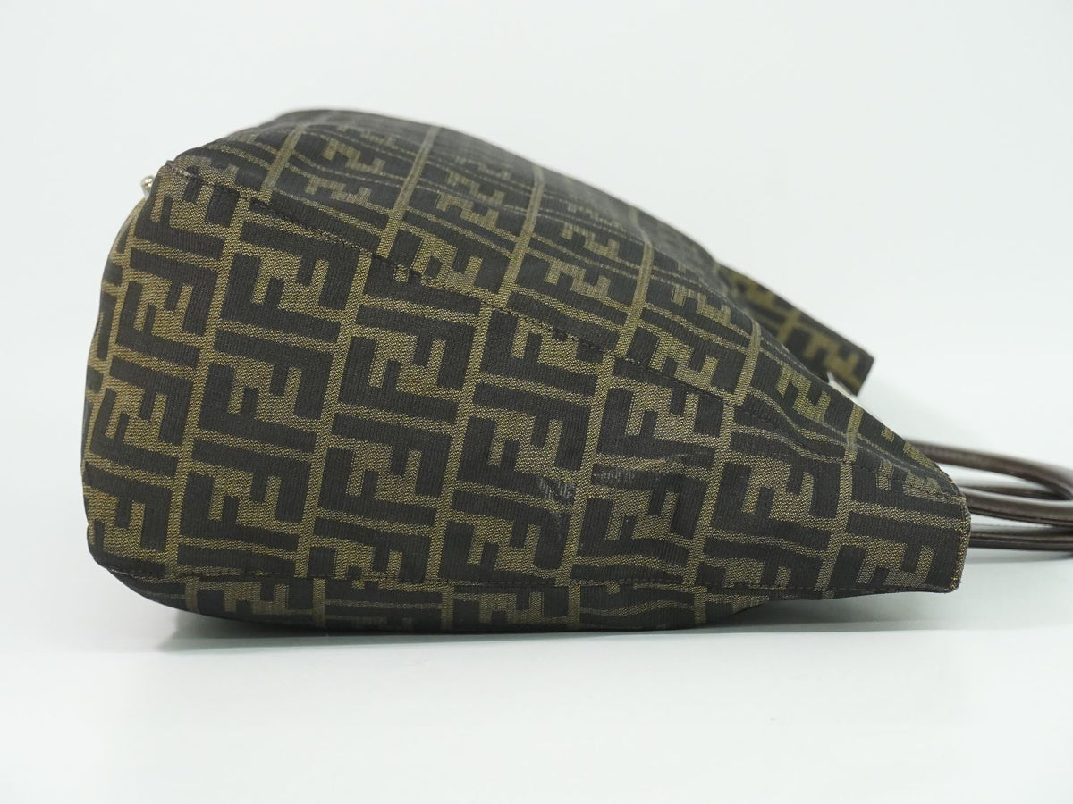 Fendi Zucca Tote Bag Canvas Brown — view 4