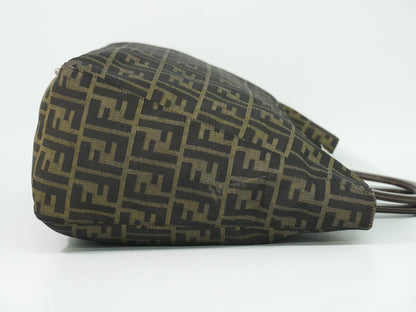 Fendi Zucca Tote Bag Canvas Brown — view 4
