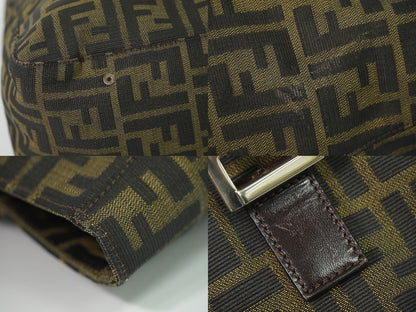 Fendi Zucca Tote Bag Canvas Brown — view 7