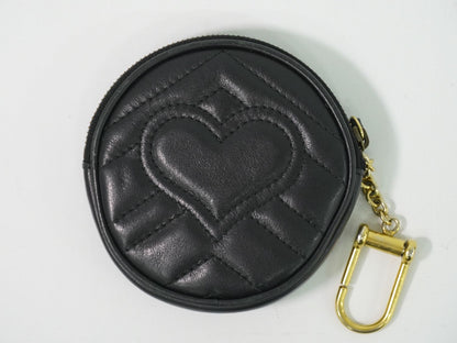 Gucci GG Marmont Round Shape Coin Purse Leather Black — view 2