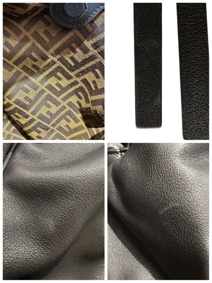 Fendi Spy Black Leather Shoulder Bag Calfskin — view 7