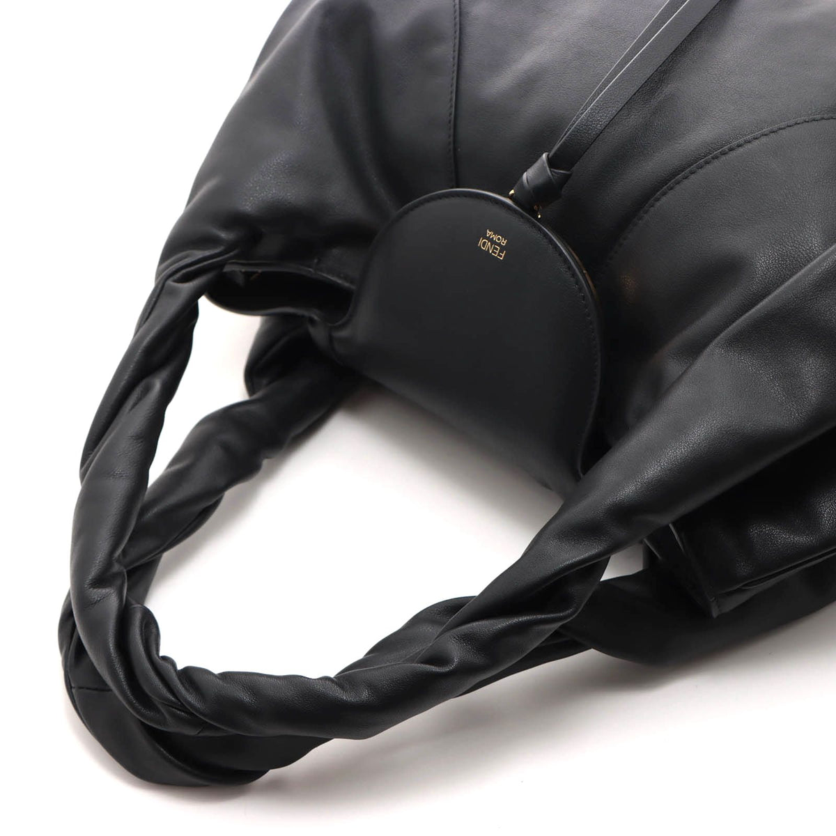 Fendi Spy Black Leather Shoulder Bag Calfskin — view 4