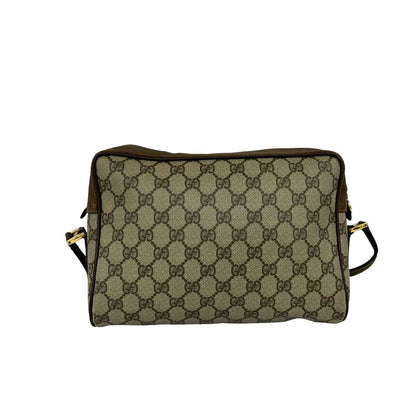 Gucci Vintage Sherry Line GG Logo Pattern Leather Shoulder Bag Pochette Brown — view 3