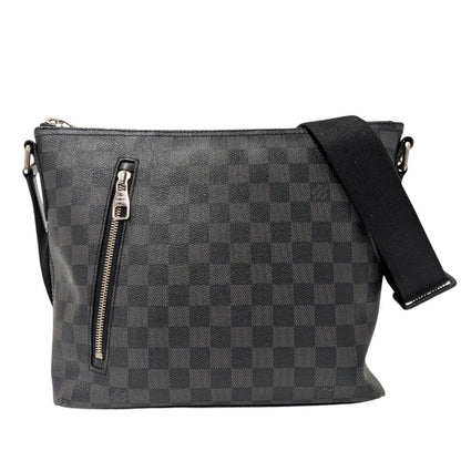 Louis Vuitton Shoulder Bag Damier Graphite Canvas Mick PM Black