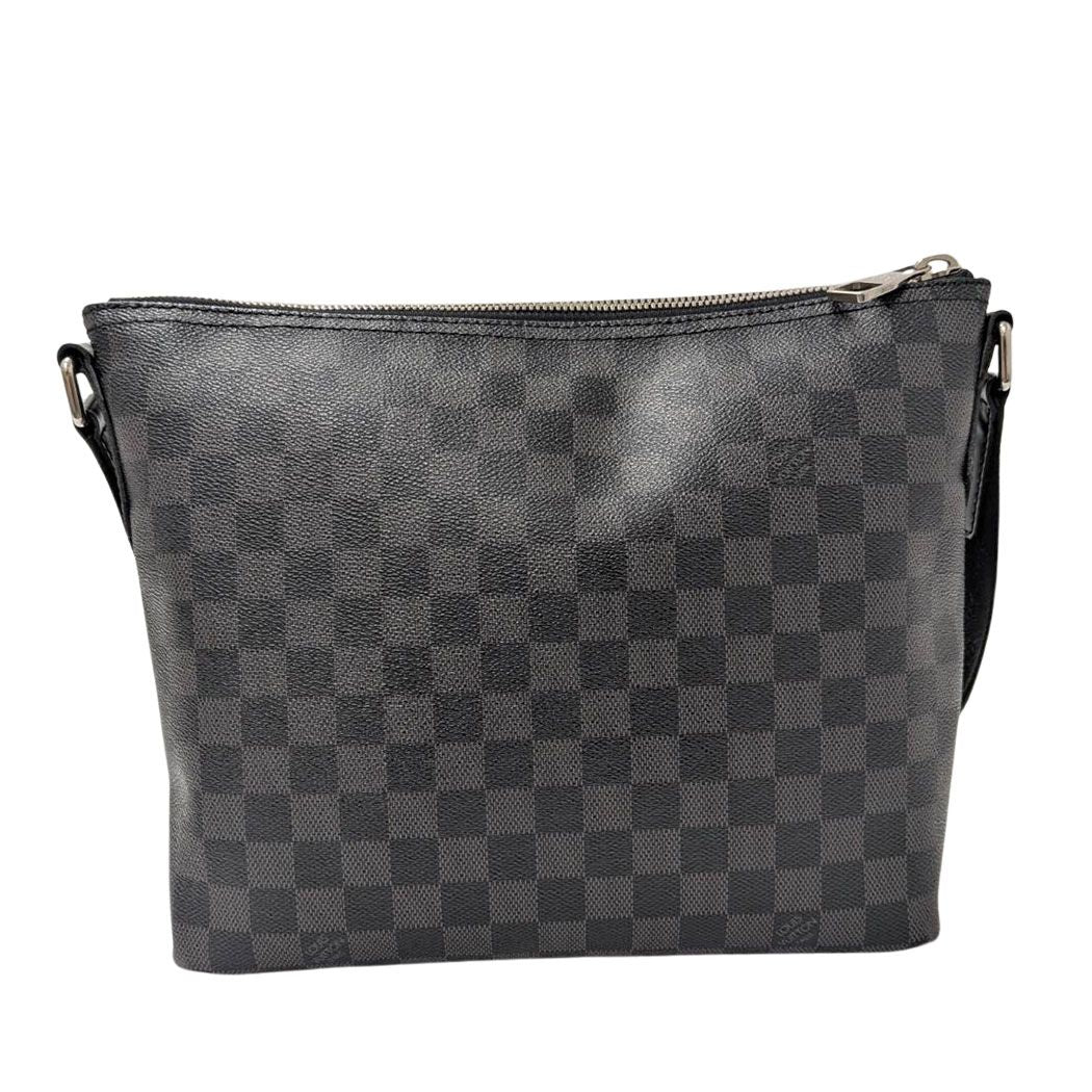 Louis Vuitton Shoulder Bag Damier Graphite Canvas Mick PM Black — view 2