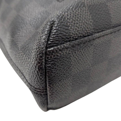 Louis Vuitton Shoulder Bag Damier Graphite Canvas Mick PM Black — view 4