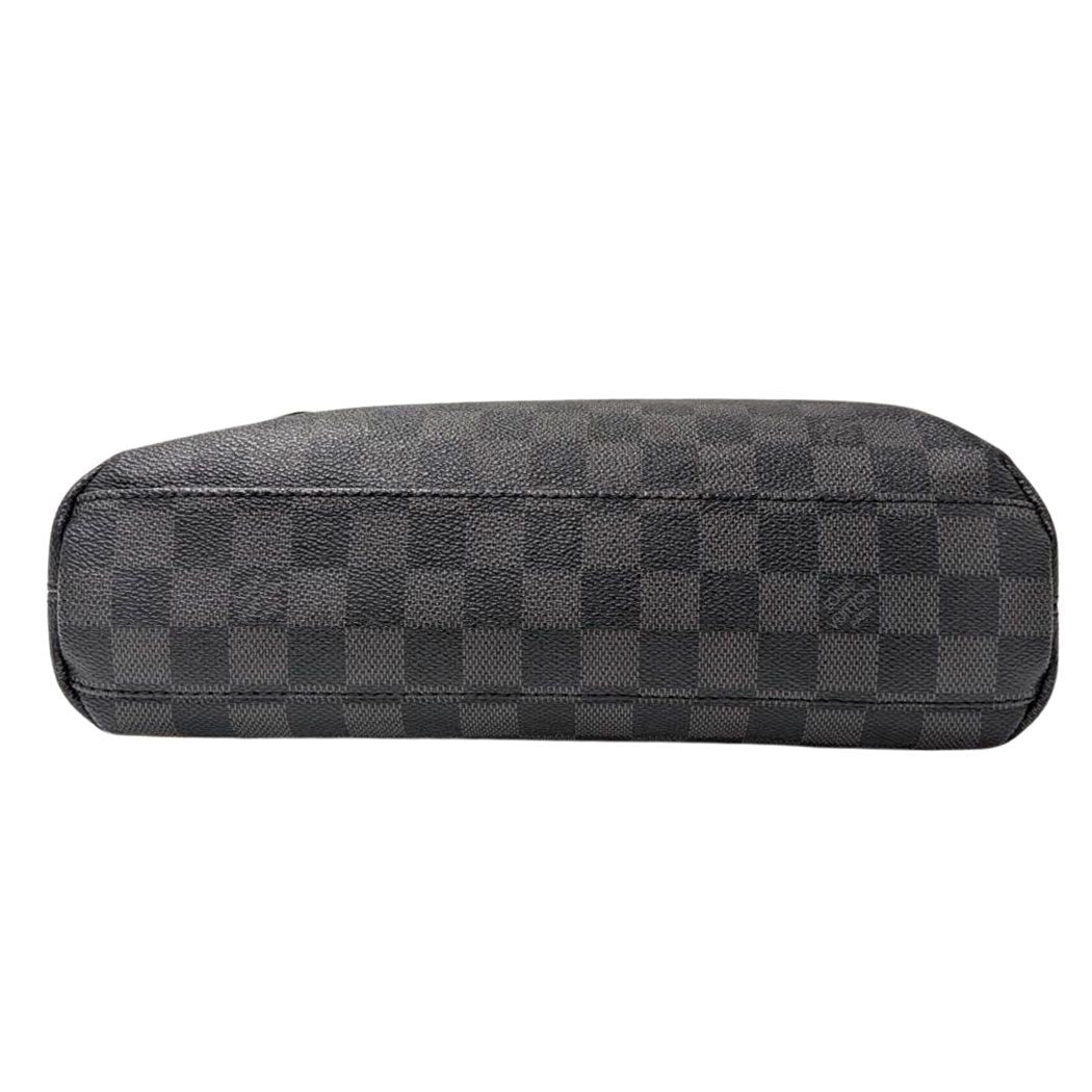 Louis Vuitton Shoulder Bag Damier Graphite Canvas Mick PM Black — view 3