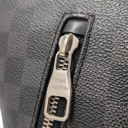 Louis Vuitton Shoulder Bag Damier Graphite Canvas Mick PM Black — view 6