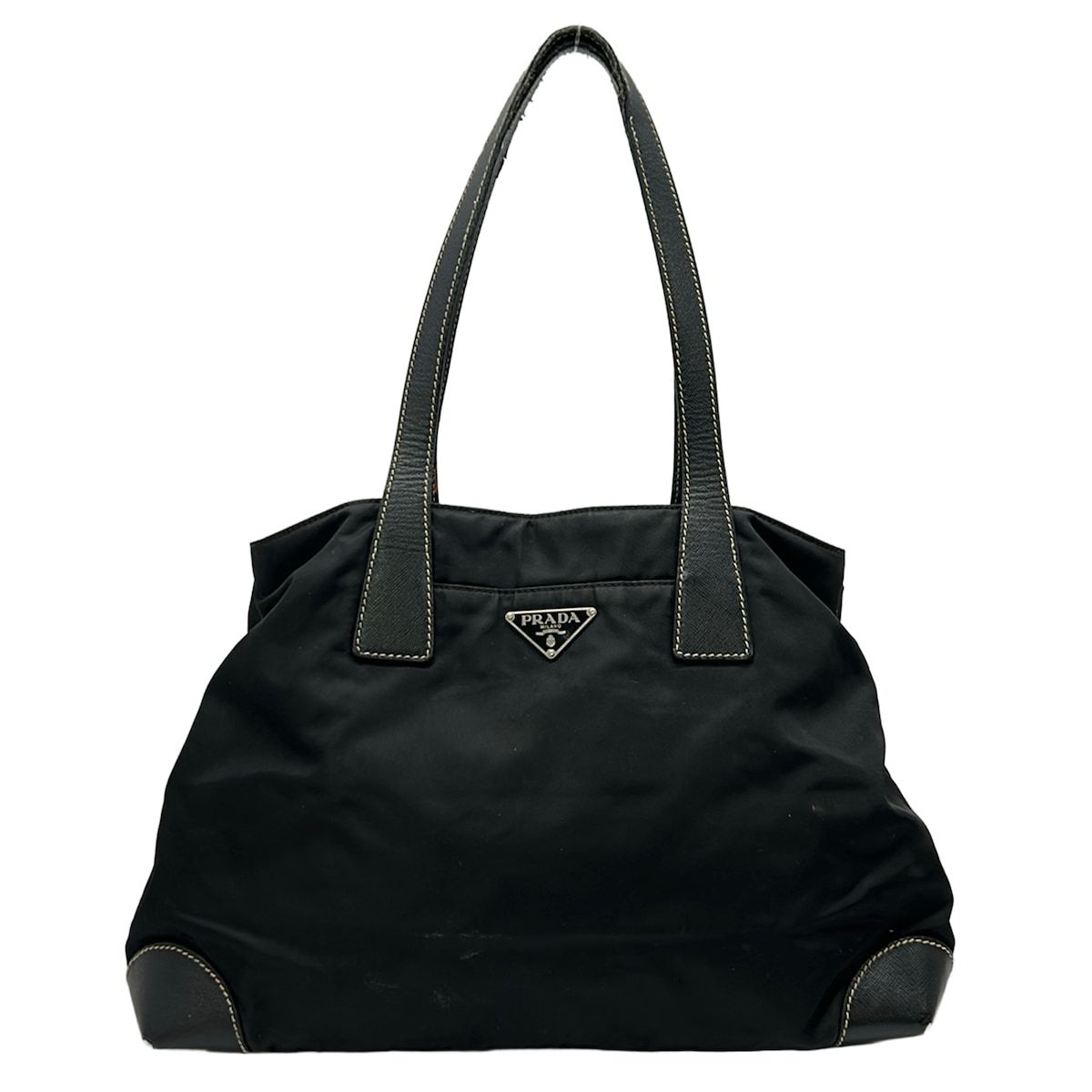 Prada Shoulder Bag Black Leather