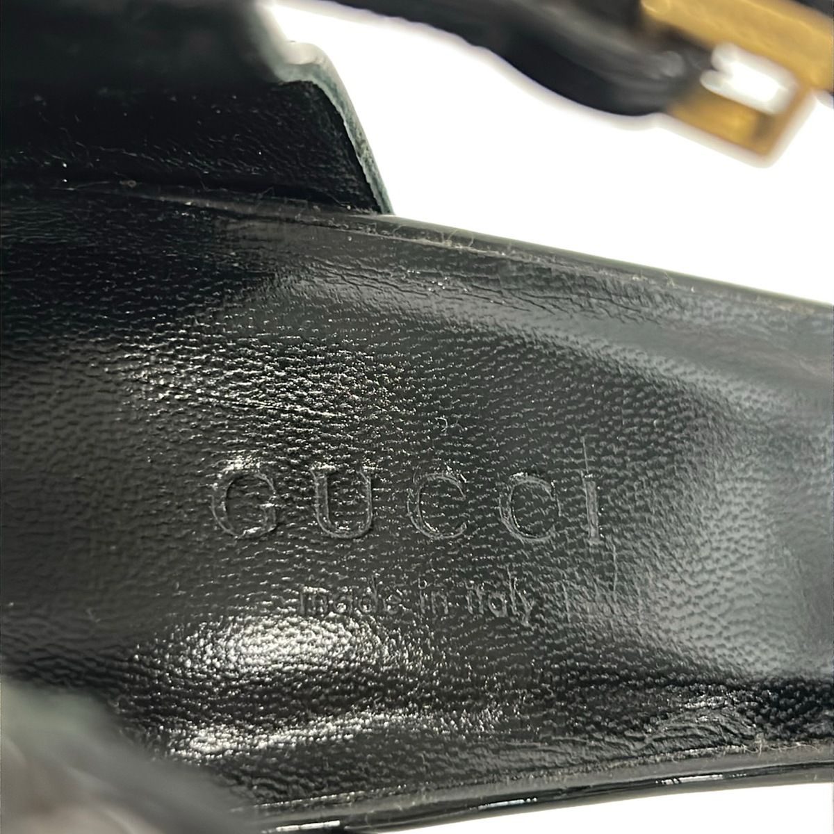 Gucci Pumps Black Leather Heels — view 5