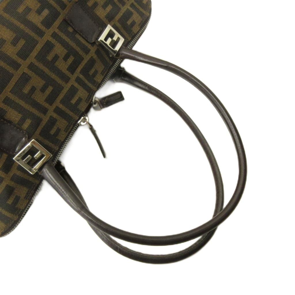 Fendi Tote Bag Zucca Pattern All Over Print FF Brown — view 5