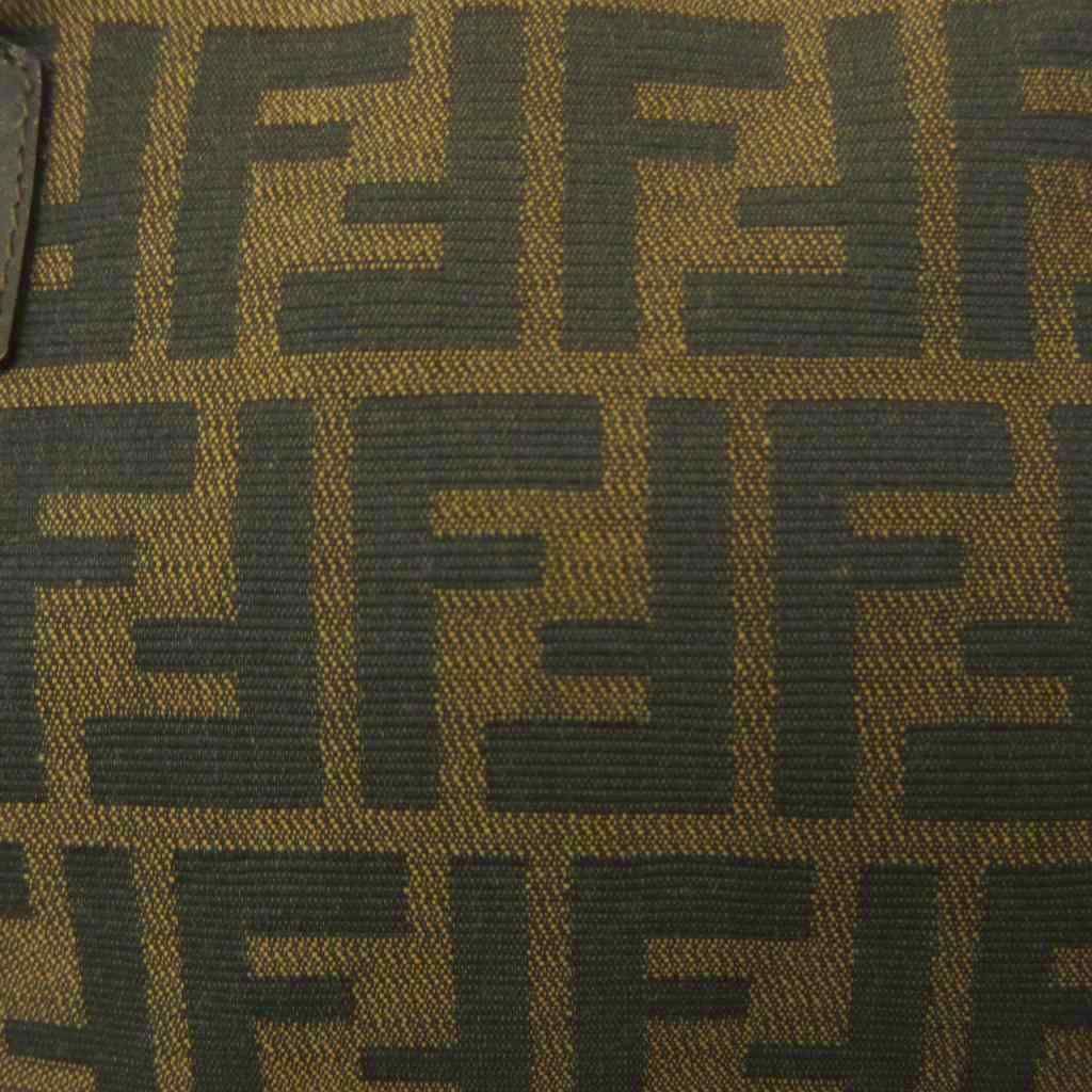 Fendi Tote Bag Zucca Pattern All Over Print FF Brown — view 8