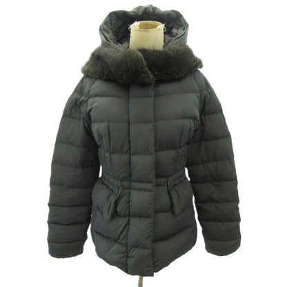 Moncler Gracieux Down Jacket Zip Up Fur Short Length Gray 2